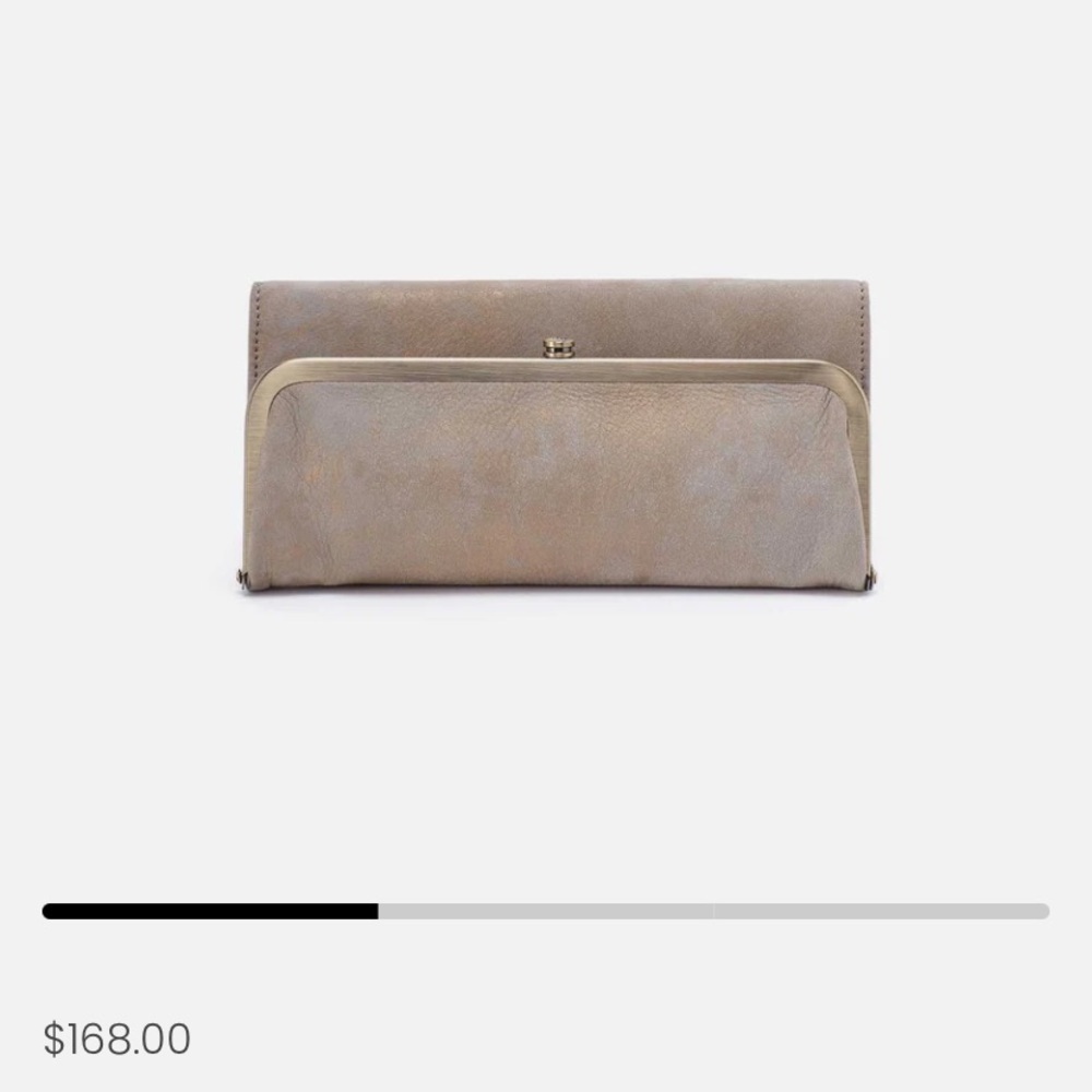 HOBO Rachel granite gold wallet